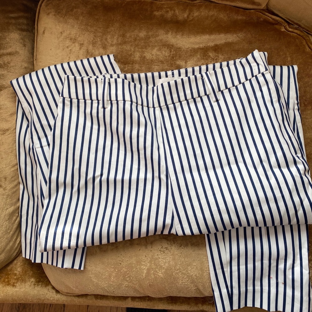 Black and white striped dress pants !